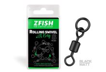 ZFISH Rolling Swivel with Ring Black Matt size 8/26Kg