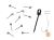 ZFISH Trn s Kroužkem Bait Spike & Oval Ring 15 mm