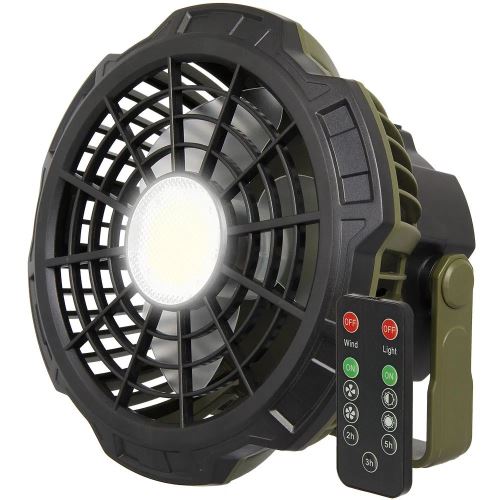 NGT USB wiederaufladbarer Ventilator mit Licht und Powerbank
