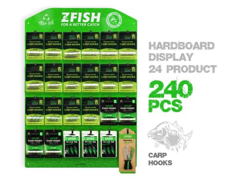 ZFISH Set Promoțional de Cârlige pentru Crap + Stand Gratuit!
