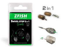 ZFISH Swivel Stop Beads Konnektor 2in1