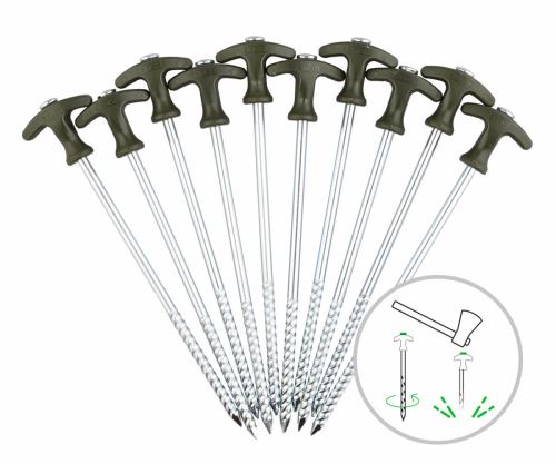 ZFISH Pegs Set de cuie pentru bivvy 25 cm/10 buc