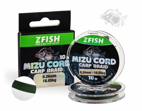 ZFISH Fir Textil MizuCord Carp braid line 10m