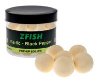 Zfish Floating Boilies Pop Up 16mm - Garlic & Black Pepper