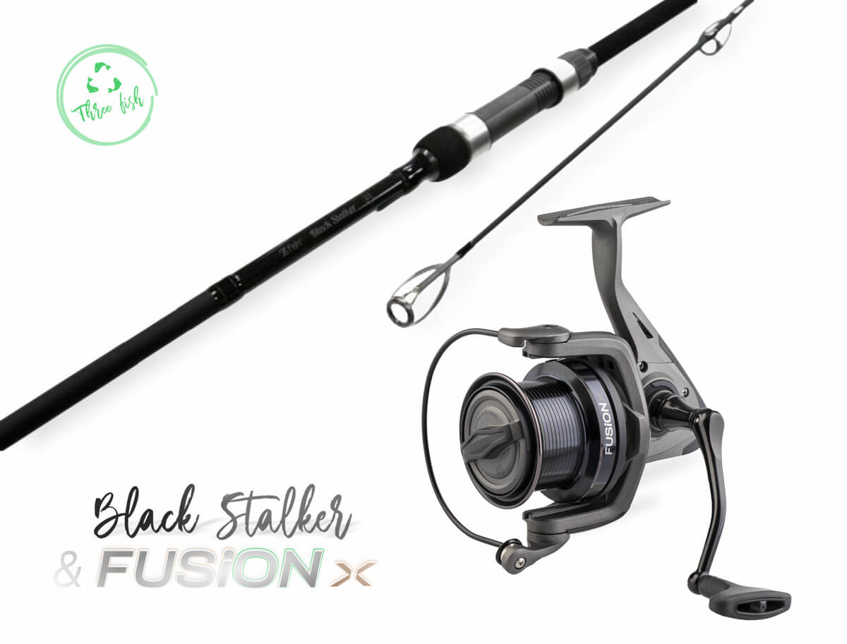 ZFISH Combo Prut Black Stalker 12ft/3lb + Naviják Fusion X 6000