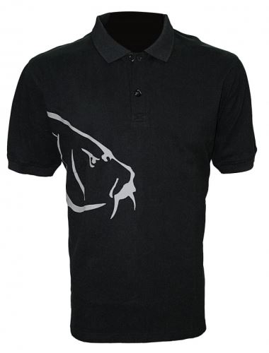 Zfish T-Shirt Karpfen Polo T-Shirt Schwarz