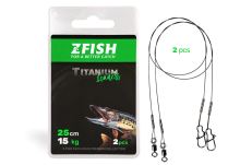 ZFISH Titanium Leader 25cm/15kg - 2 pcs