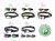 ZFISH Trade Pack Hedlamps 15pcs