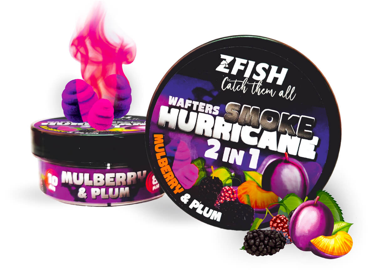ZFISH Smoke Hurricane Wafters 2in1, Mulberry-Plum
