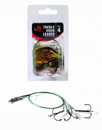 Filfishing Line cu Treble Hook Leader