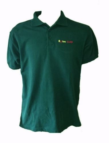 Extra Karpfen Polo T-Shirt Dunkelgrün