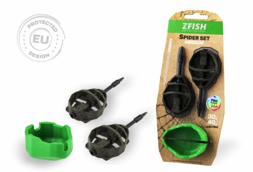 ZFISH Method Feeder Spider Medium Set 40,50g + Mould