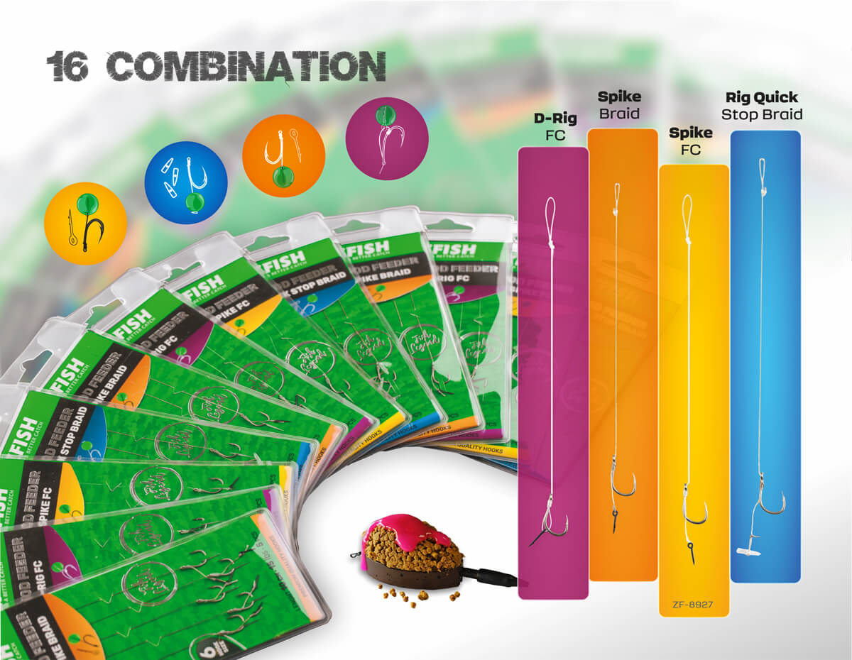 ZFISH Návazec Method Feeder Rig Spike FC 5ks #6