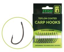 Zfish Teflon Hooks Curved Shank - size 6