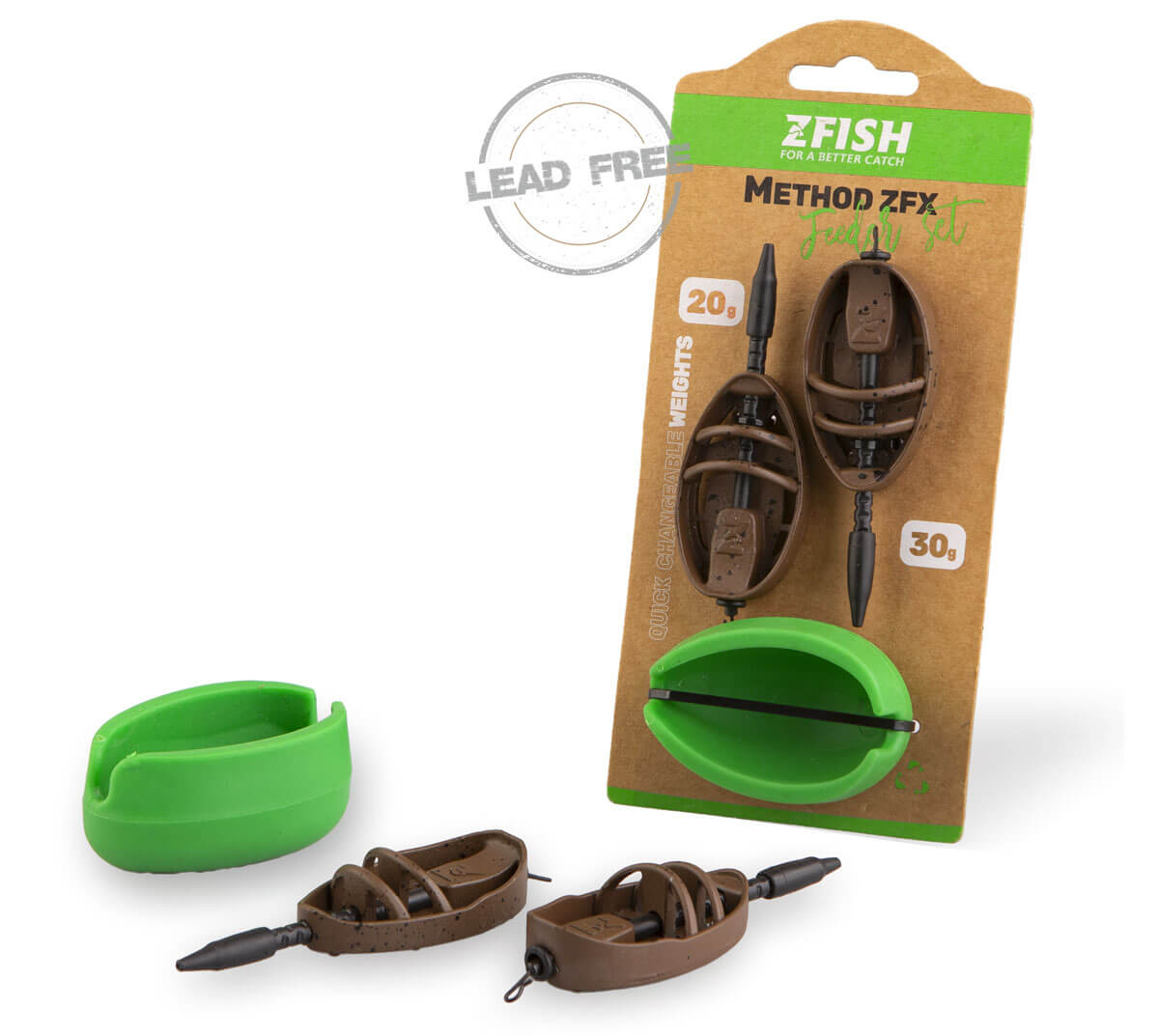ZFISH Sada Method Feeder Set ZFX 20,30g+Formička