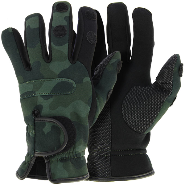 NGT Neoprén Rukavice Camo Gloves, XL