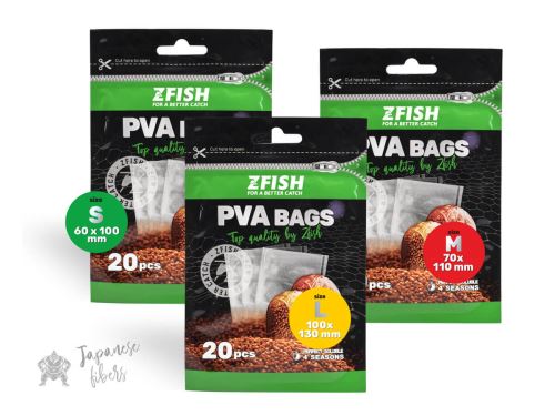 ZFISH PVA-Beutel mit Ecken (20 Stück)
