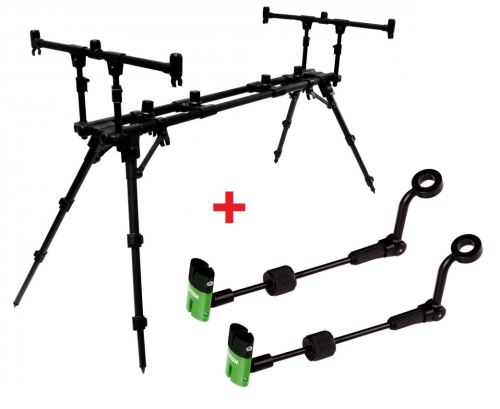 Zfish Stand Rod Pod Construct 3 lansete + 2x Indicator ZFX Mini Gratuit!