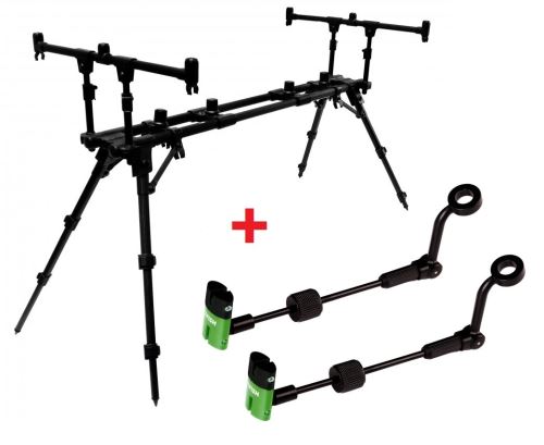 Zfish Rod Pod Construct 3 Rods + 2x Indicator ZFX Mini FREE!