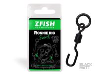 ZFISH Ronnie Rig Swivel Matt size 12 ZFISH Ronnie Rig Swivel Matt size 12
