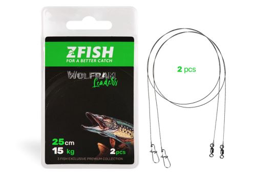 ZFISH Rope Wolfram Leader - 2 buc